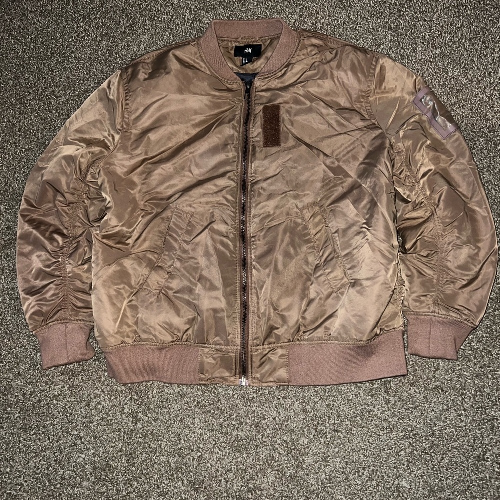 H&M Vintage OG Bronze Bomber Jacket